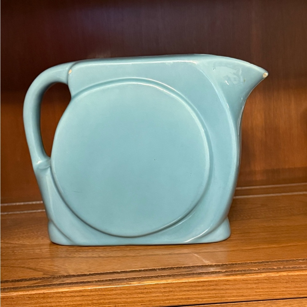 Vintage Blue Ceramic Pitcher
